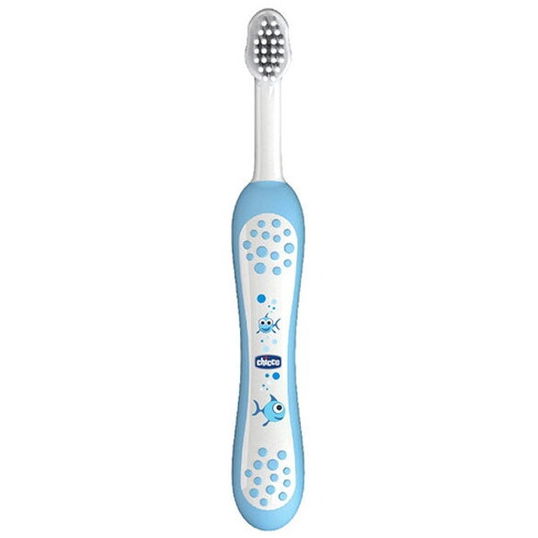 Periuta de dinti pentru bebelusi Chicco, albastru, 6 luni+
