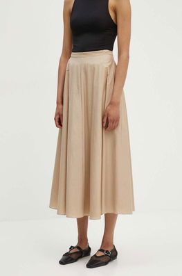 Theory Fusta Culoarea Bej, Maxi, Evazati, O0504302