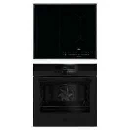 Pachet incorporabil AEG - Cuptor electric BPK949330T SenseCook 71 litri, Wi-Fi + Plita inductie IKE64471FB, 60 cm, conectivitate hota