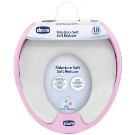 Reductor moale pentru toaleta Chicco Soft, roz, 18 luni+