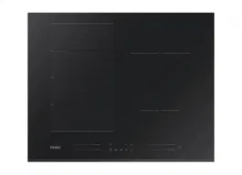 Plita incorporabila inductie Haier HAMTSJ54MB1, 60 cm, Multizone, VaryCook, Wi-Fi, 15 nivele de putere, 6 zone de gatit, Negru