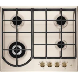 RESIGILATA ! Plita incorporabila gaz Electrolux EGH6343RON, 60 cm, retro, crem