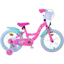 Bicicleta pentru copii - Barbie - Fete - 16 inch - Roz - Doua frane de mana Volare VLR31655-SAFW B33