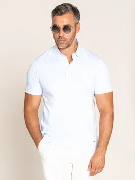 Tricou Polo Barbati Bleu Ocean 100% Bumbac Egiptean BMan284