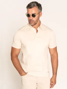 Tricou Polo Barbati Crem 100% Bumbac Egiptean BMan284
