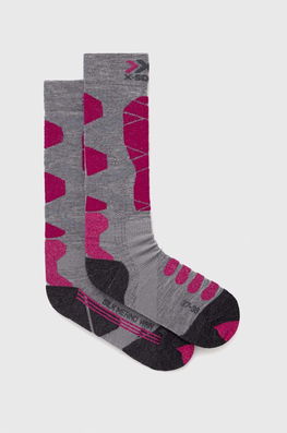 Socks Ciorapi De Schi Ski Silk Merino 4.0 X-socks Gri