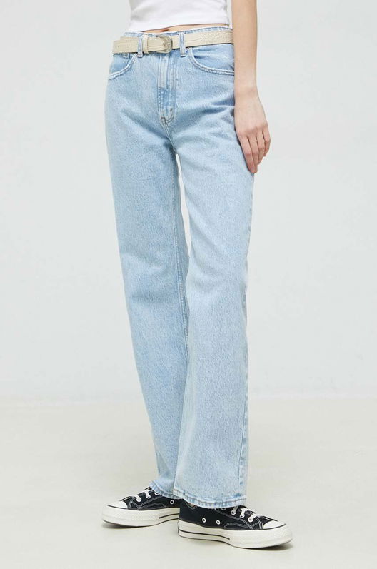 Abercrombie & Fitch Jeansi Femei High Waist Albastru