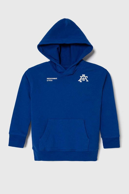 Abercrombie & Fitch Bluza Copii Cu Glugă, Neted Albastru