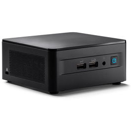 Mini PC Asus NUC 12 Pro Kit NUC12WSHi5 cu procesor Intel® Core™ i5-1240P pana la 4.40 GHz, fara RAM, fara stocare, Intel® Iris® Xe Graphics eligible, No OS, EU cord, Black