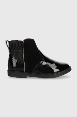 Pom D'api Ghete Din Piele Pentru Copii CITY FRIZZ Culoarea Negru