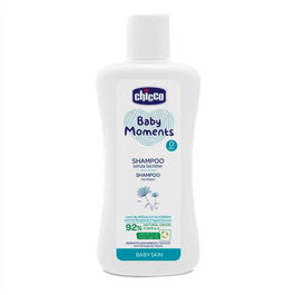 Sampon fara lacrimi Chicco Baby Moments, 200 ml, 0 luni+