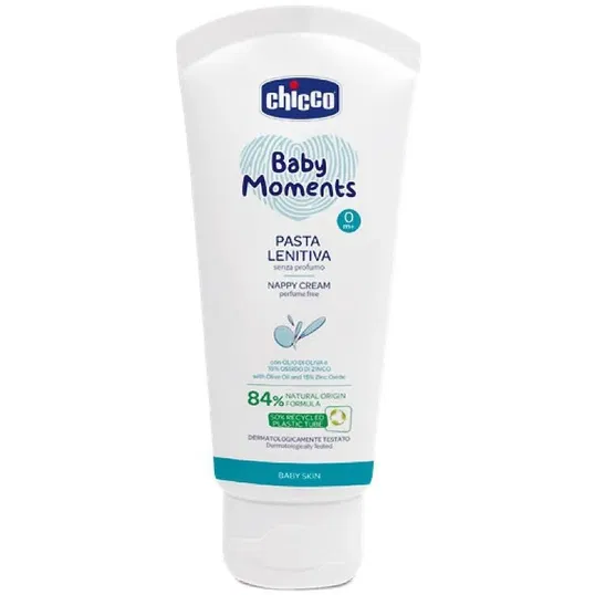 Crema impotriva iritatiilor de scutec Chicco Baby Moments, 100 ml, 0 luni+