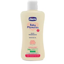 Ulei de masaj dermatologic Chicco Baby Moments Sensitive, 200ml, 0 luni+