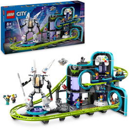 LEGO® City - Parc cu roller-coaster Lumea Robotilor 60421, 986 piese