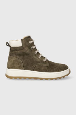 Pom D'api Pantofi Din Piele Intoarsa Pentru Copii FLOW BOOTS Culoarea Verde