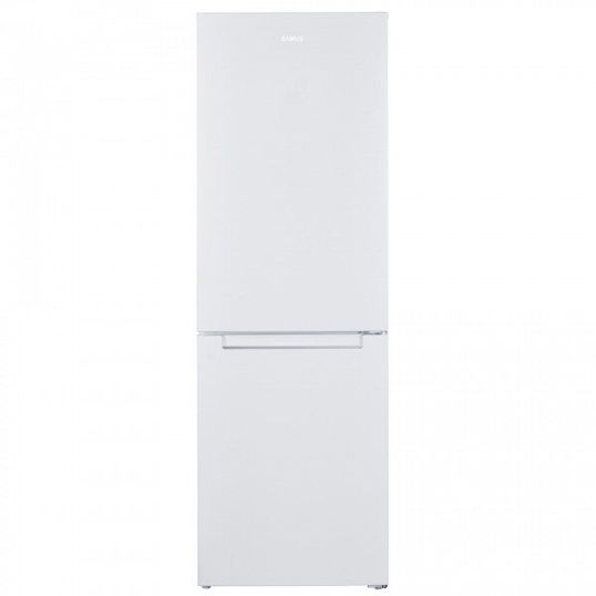 Combina frigorifica Samus SCW396NFE, 293 litri, Full No Frost, clasa E, H 185cm, usi reversibile, iluminare LED, picioare reglabile, alba