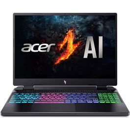 Laptop Acer Nitro 16 AN16-42-R2TZ cu procesor AMD Ryzen™ 9 8945HS pana la 5.2GHz, 16'', WQXGA, IPS, 165Hz, 32GB DDR5, 1TB SSD, NVIDIA® GeForce RTX™ 4070 8GB GDDR6, No OS, Obsidian Black