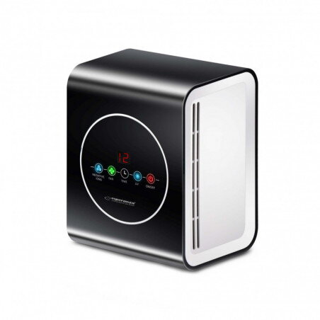 Purificator de aer EHP001 Breeze, Pana la 20 m, CADR 30 m/h, 45 dB, Display LCD, Ionizator, Lampa UV, Negru
