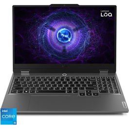 Laptop Lenovo Gaming 15.6'' LOQ 15IAX9, FHD IPS 144Hz, Procesor Intel® Core™ i5-12450HX (12M Cache, up to 4.40 GHz), 24GB DDR5, 1TB SSD, GeForce RTX 4050 6GB, No OS, Luna Grey
