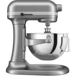 Mixer cu bol KitchenAid 5KSM55SXXECU, 5.2L, 375 W, Model HEAVY DUTY, Argintiu