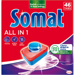 Detergent pentru masina de spalat vase Somat All in one, 46 spalari