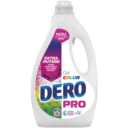 Detergent de rufe lichid Dero PRO Color Gel, 36 spalari, 1.8L