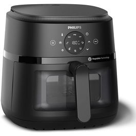 Friteuza cu aer cald Philips Airfryer Seria 2000 NA230/00, Compact Digital, 1700 W, capacitate 6.2 l / 0,8 kg, afisaj digital, fereastra, 13-in-1 functii de gatire, 9 programe presetate, dimensiune compacta (4 portii), curatare usoara, negru