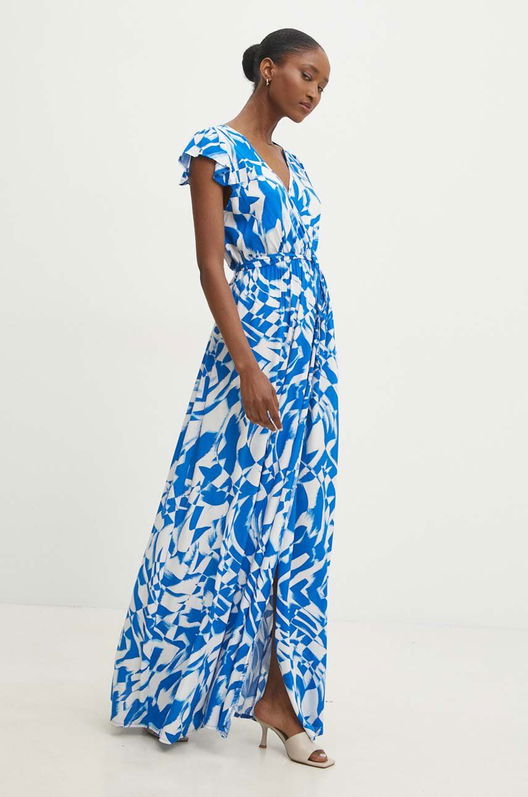 Answear Lab Rochie Maxi, Evazati Albastru
