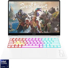 Laptop HP Gaming OMEN 14-fb0050nn cu procesor Intel® Core™ Ultra 7 155H pana la 4,8 GHz, 14'', 2.8k, OLED, 16GB LPDDR5x, 2TB SSD, NVIDIA® GeForce RTX™ 4060 8GB GDDR6, Free DOS, Ceramic White