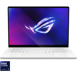 Laptop ASUS ROG Zephyrus G16 GU605MZ cu procesor Intel® Core™ Ultra 9 185H pana la 5.1GHz, 16'', 2.5K, OLED, 240Hz, 32GB LPDDR5X, 1TB SSD, NVIDIA® GeForce RTX™ 4080 12GB GDDR6, No OS, Platinum White