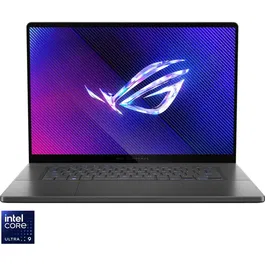 Laptop ASUS ROG Zephyrus G16 GU605MZ cu procesor Intel® Core™ Ultra 9 185H pana la 5.1GHz, 16'', 2.5K, OLED, 240Hz, 32GB LPDDR5X, 2TB SSD, NVIDIA® GeForce RTX™ 4080 12GB GDDR6, No OS, Eclipse Gray