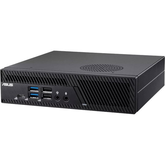 Mini PC Asus PB63 cu procesor Intel® Core™ i3-13100 pana la 4.5 GHz, 8GB DDR5, 256GB SSD, Intel® UHD Graphics, Windows 11 Pro, Negru