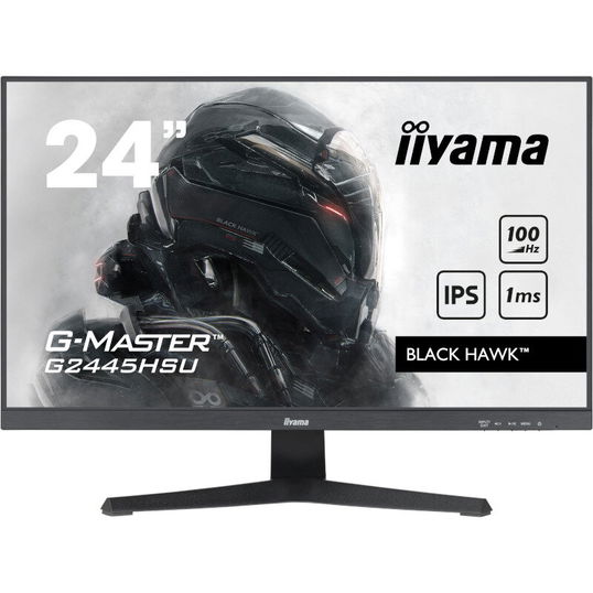 Monitor LED IIyama Gaming Black Hawk G-MASTER G2445HSU-B1 24 inch FHD IPS 1 ms 100 Hz FreeSync