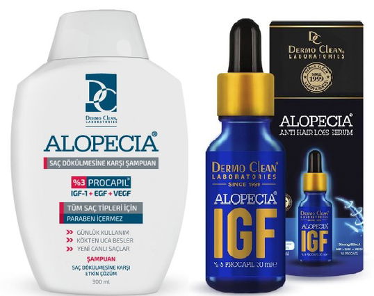 Sampon anticadere cu Procapil 3% + IGF, Ser pentru cresterea parului, 30ml