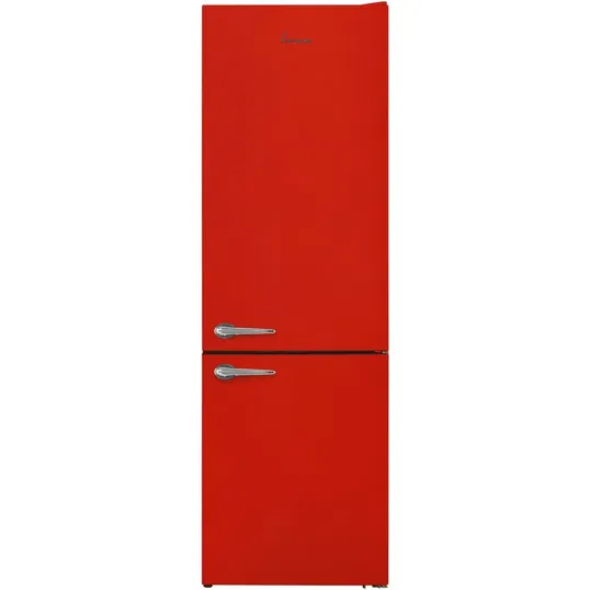 Combina frigorifica Fram FC-VRL2681RDE++, 268 l, Less Frost, Clasa E, Iluminare LED, Control mecanic, H 170 cm, Rosu