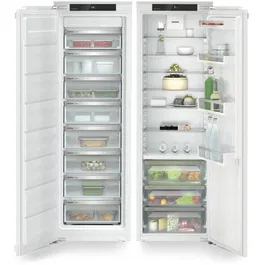 Side by Side incorporabil Liebherr IXRF 5120 Plus, Clasa D, NoFrost, EasyFresh, SuperSilent, VarioSpace, Display Tactil, 522 l