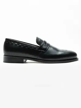Mocasini Negri Barbati Din Piele Naturala Design Penny Loufers Bman186