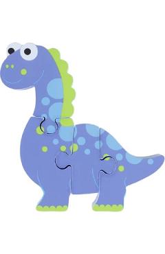 Mini puzzle 3D lemn: Diplodocus