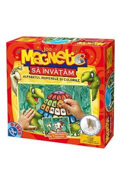 Joc magnetic. Sa invatam alfabetul, numerele si culorile