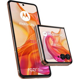 Telefon mobil Motorola Razr 50 ultra, Dual SIM, 12GB RAM, 512GB, 5G, Peach Fuzz