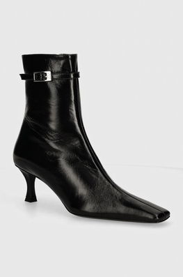 Proenza Schouler Cizme De Piele Trap Femei, Culoarea Negru, Cu Toc Cui, PS43081A