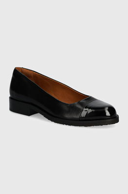 Billi Bi Balerini De Piele Culoarea Negru, A7018