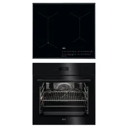 Pachet incorporabil AEG - Cuptor electric BSE798380B SteamPro-gatire cu abur SousVide 70 litri + Plita inductie IAE64431FB, 60 cm, conectivitate hota