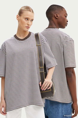 Sunnei Tricou Din Bumbac Culoarea Maro, Modelator, RTWXJER001