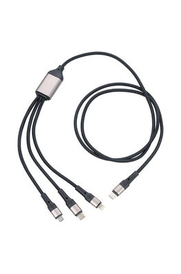TROIKA Cablu De Incarcare Dreizac Pro 3 W 1 Multicolor