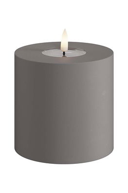 Deluxe Homeart Lumânare Led 10 X 10 Cm Gri
