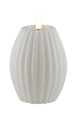 Deluxe Homeart Lumânare Led 7,5 X 10 Cm Alb