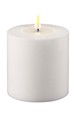 Deluxe Homeart Lumânare Led 10 X 10 Cm Alb