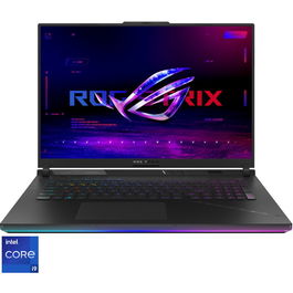 Laptop ASUS Gaming 18'' ROG Strix SCAR 18 G834JZR, 2.5K Mini LED 240Hz G-Sync, Procesor Intel® Core™ i9 14900HX (36M Cache, up to 5.80 GHz), 64GB DDR5, 1TB SSD, GeForce RTX 4080 12GB, No OS, Off Black