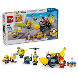 LEGO® Minions - Despicable Me - Minionii si masina-banana 75580, 136 piese
